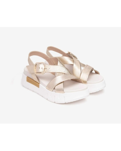 SANDALO CON ZEPPA NEROGIARDINI DONNA ETOILE SAND MIELE TR VENEZIA E513697D/418