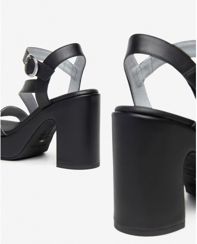 SANDALO CON TACCO NEROGIARDINI DONNA TAMIGI NERO PU.MOENA TACCO 10,5CM E410400D/100