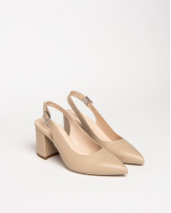 DECOLLETE' NEROGIARDINI DONNA IN PELLE LINO TACCO 7,5CM E409431D/453