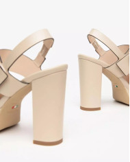 SANDALO CON TACCO NEROGIARDINI DONNA TAMIGI LINO TPU ASTANA PLATO' TACCO 10,5CM E513354D/453