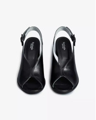 SANDALO CON TACCO NEROGIARDINI DONNA NAPPA PANDORA NERO TR MELILLA NERO TACCO 7CM E513450D/100