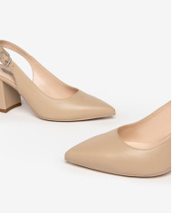 DECOLLETE' NEROGIARDINI DONNA IN PELLE LINO TACCO 7,5CM E409431D/453