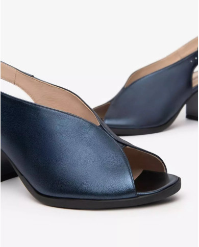 SANDALO CON TACCO NEROGIARDINI DONNA LAMINATO OCEANO TR MELILLA NERO TACCO 7CM E513451D/201