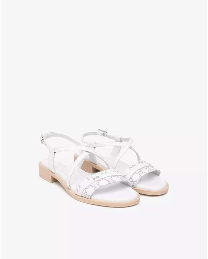 SANDALI NEROGIARDINI DONNA T.GIOVE BIANCO/GRIGI BAROLO BIANCO TR ACCRA  BEIGE E513403D/707