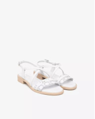 SANDALI NEROGIARDINI DONNA T.GIOVE BIANCO/GRIGI BAROLO BIANCO TR ACCRA  BEIGE E513403D/707