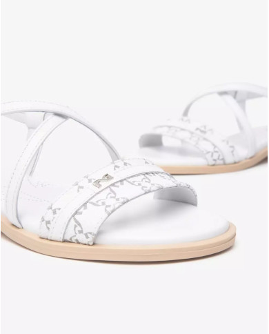 SANDALI NEROGIARDINI DONNA T.GIOVE BIANCO/GRIGI BAROLO BIANCO TR ACCRA  BEIGE E513403D/707