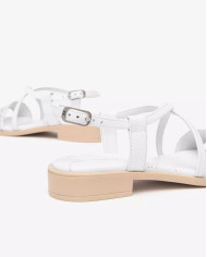 SANDALI NEROGIARDINI DONNA T.GIOVE BIANCO/GRIGI BAROLO BIANCO TR ACCRA  BEIGE E513403D/707