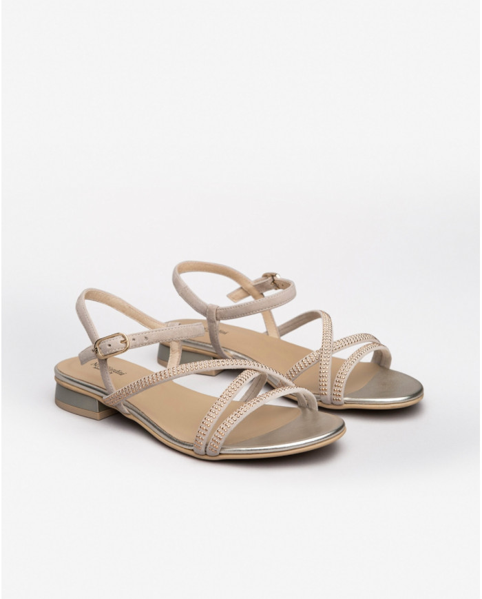 SANDALI NEROGIARDINI DONNA NILO SAFARI TR LULA NATURALE E115530D/506