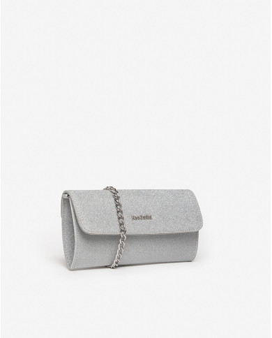 POCHETTE NEROGIARDINI DONNA ARGENTO 19X10X6CM E343007DE/700