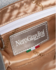 POCHETTE NEROGIARDINI DONNA ARGENTO 19X10X6CM E343007DE/700
