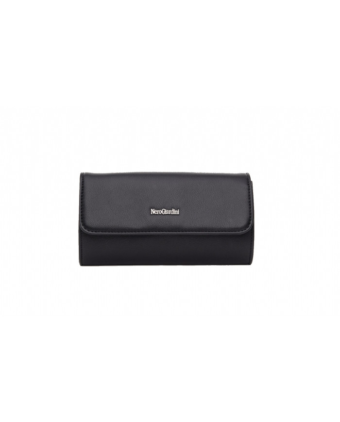POCHETTE NEROGIARDINI DONNA NERO 19X10X6CM E443700DE/100