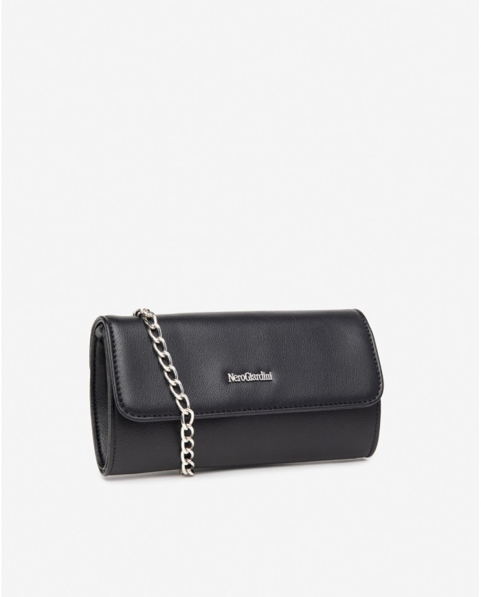 POCHETTE NEROGIARDINI DONNA NERO 19X10X6CM E443700DE/100