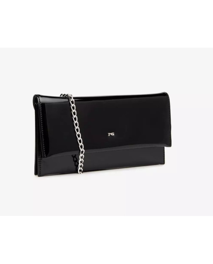 POCHETTE NEROGIARDINI DONNA T.NAPPA NERO 26X13X4CM I443801DE/100