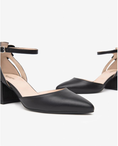 DECOLLETE' NEROGIARDINI DONNANAPPA PANDORA NERO TPU TENNA NERO TACCO 5CM E512350D/100