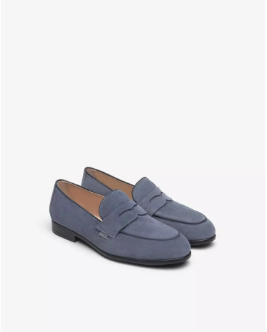 MOCASSINO NEROGIARDINI UOMOVELOUR AVIO SPARTA INCANTO GOMMA SOLERO E500592U/203