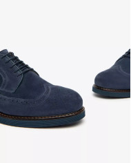 MOCASSINO NEROGIARDINI UOMO COLORADO INDACO PU.GUBBIO L BLU E500611U/212