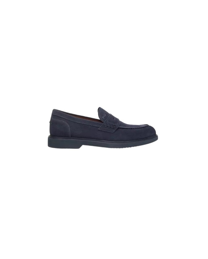 MOCASSINO NEROGIARDINI UOMO COLORADO INDACO PU.GUBBIO L BLU E500610U/212