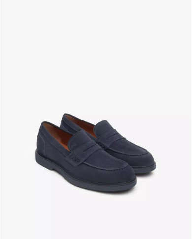 MOCASSINO NEROGIARDINI UOMO COLORADO INDACO PU.GUBBIO L BLU E500610U/212