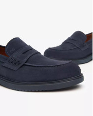 MOCASSINO NEROGIARDINI UOMO COLORADO INDACO PU.GUBBIO L BLU E500610U/212