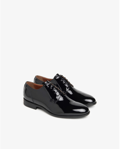 SCARPA CLASSICA NEROGIARDINI UOMO VERNICE NERO GOMMA BAGNOLO 7886 N E400121UE/100