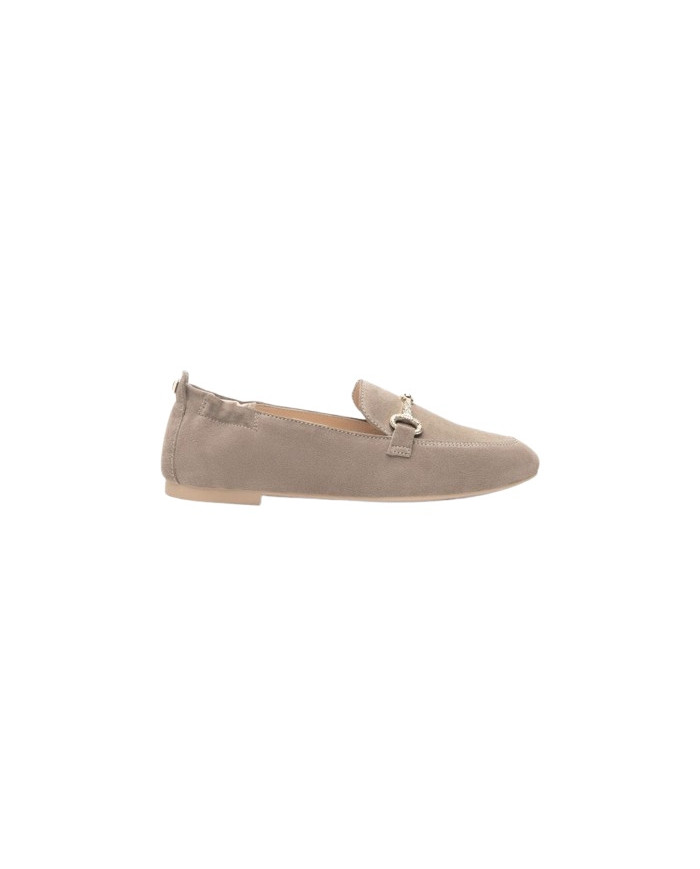 MOCASSINO NEROGIARDINI DONNA VELOUR CRETA TPU BELLA BEIGE E512620D/451