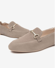 MOCASSINO NEROGIARDINI DONNA VELOUR CRETA TPU BELLA BEIGE E512620D/451