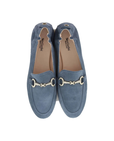 MOCASSINO NEROGIARDINI DONNA VELOUR AVIO TPU BELLA BEIGE E512620D/203