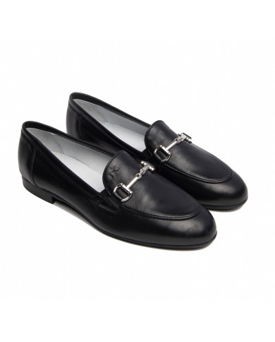 MOCASSINI NEROGIARDINI DONNA NAPPA PANDORA NERO TR CARRARA 8191 NERO E218212D/100