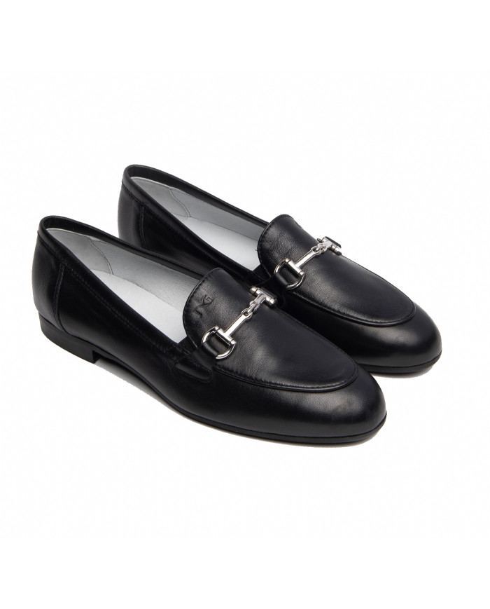 MOCASSINI NEROGIARDINI DONNA NAPPA PANDORA NERO TR CARRARA 8191 NERO E218212D/100