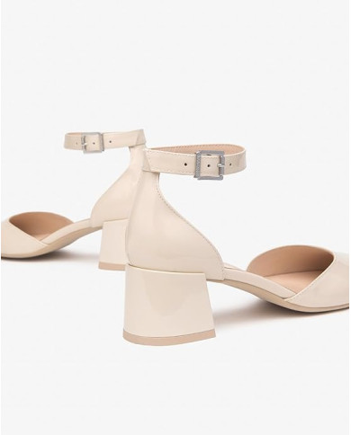 DECOLLETE' NEROGIARDINI DONNA VERNICE LATTE 1039 TPU OREO NATURALE TACCO 5CM E512340D/7111