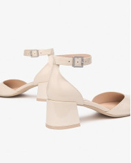 DECOLLETE' NEROGIARDINI DONNA VERNICE LATTE 1039 TPU OREO NATURALE TACCO 5CM E512340D/7111