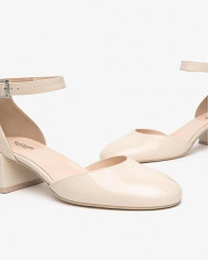 DECOLLETE' NEROGIARDINI DONNA VERNICE LATTE 1039 TPU OREO NATURALE TACCO 5CM E512340D/7111