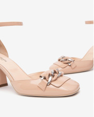 DECOLLETE' NEROGIARDINI DONNA VERNICE CIPRIA 6027  TPU ARIA OBERA NATURALE TACCO 8CM E512312D/614