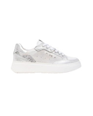 SNEAKERS NEROGIARDINI DONNA MONET COLOR BIANCO 6 SKIPPER BIANCO LUXURY SILVER T.GLITTER E513062D/707 
