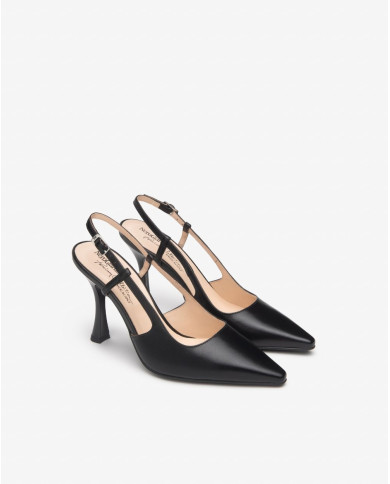 DECOLLETE' NEROGIARDINI DONNA NAPPA PANDORA NERO TPU TITO NERO TACCO 9,5CM E512240DE/100