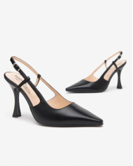 DECOLLETE' NEROGIARDINI DONNA NAPPA PANDORA NERO TPU TITO NERO TACCO 9,5CM E512240DE/100