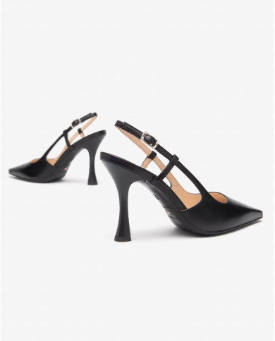 DECOLLETE' NEROGIARDINI DONNA NAPPA PANDORA NERO TPU TITO NERO TACCO 9,5CM E512240DE/100