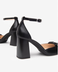 DECOLLETE' NEROGIARDINI DONNA NAPPA PANDORA NERO TPU ARIA OBERA NERO TACCO 8CM E512311D/100