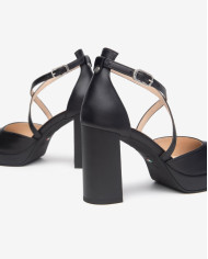 DECOLLETE' NEROGIARDINI DONNA NAPPA PANDORA NERO TPU CATTOLICA 8271 N TACCO 9CM E512300D/100