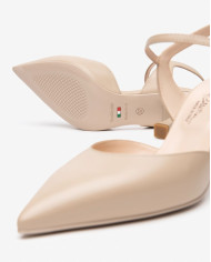 DECOLLETE' NEROGIARDINI DONNA NAPPA PANDORA LINO TPU ALEK NATURALE TACCO 7,5CM E512210DE/453