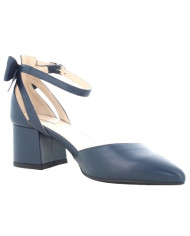 DECOLLETE' NEROGIARDINI DONNA NAPPA PANDORA BLU 69 TPU TENNA NERO TACCO 5CM E512350D/200