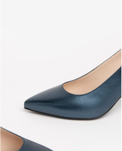 DECOLLETE' NEROGIARDINI DONNA LAMINATO OCEANO NILO INCANTO 225 TPU FONTE NERO TACCO 7,5CM E218342DE/201