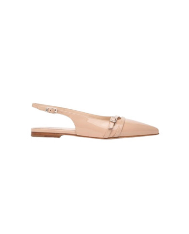 BALLERINE NEROGIARDINI DONNA VERNICE CIPRIA 6027  TPU RABBI NATURALE TACCI 1CM E512361D/614