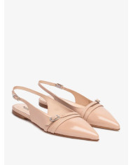 BALLERINE NEROGIARDINI DONNA VERNICE CIPRIA 6027  TPU RABBI NATURALE TACCI 1CM E512361D/614