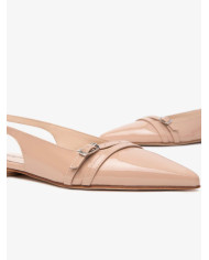 BALLERINE NEROGIARDINI DONNA VERNICE CIPRIA 6027  TPU RABBI NATURALE TACCI 1CM E512361D/614