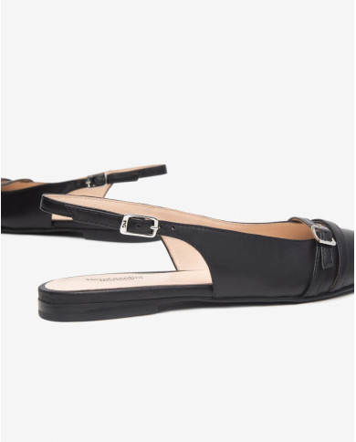 BALLERINE NEROGIARDINI DONNA NAPPA PANDORA NERO TPU RABBI NERO TACCO 1CM  E512360D/100