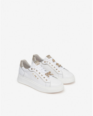SNEAKERS NEROGIARDINI DONNA SPECCHIO MIRROR CILE BIANCO E409975D/707