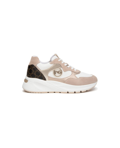 SNEAKERS NEROGIARDINI DONNA PELLE TESSUTO FEMME E409858D/677