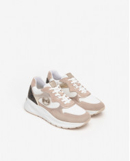 SNEAKERS NEROGIARDINI DONNA PELLE TESSUTO FEMME E409858D/677