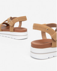 SANDALO CON ZEPPA NEROGIARDINI DONNA PELLE SIGARO TACCO 3,5CM E410720D/340